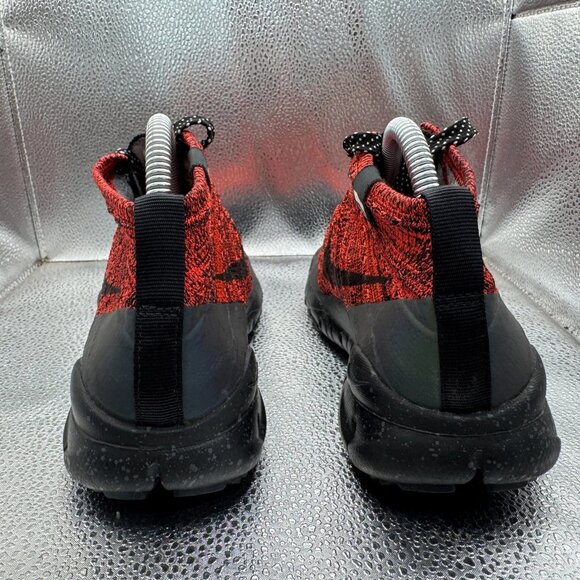 Size 7 Nike Fly Knit Chukka Womens Bright Crimson Black Running Shoes 805093-603 - Picture 9 of 12